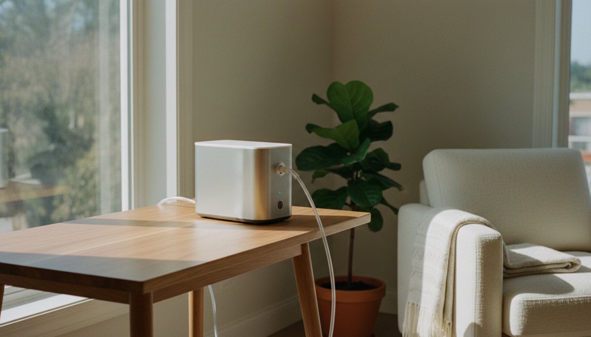 水素吸入器を使用するイメージ