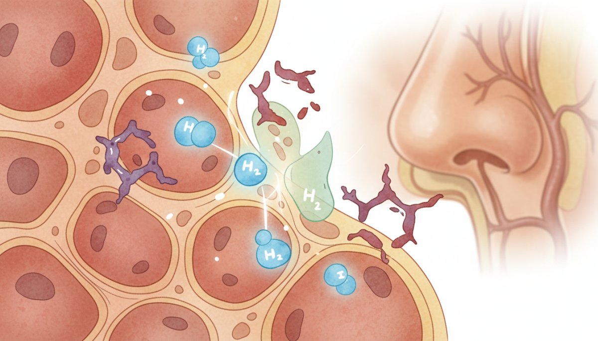 花粉症のアレルギー反応と水素分子の作用メカニズム